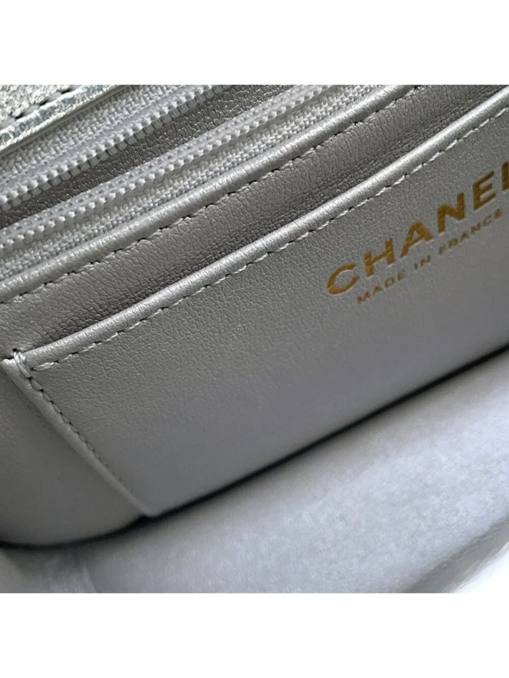 Chanel Chain Shoulder Bag Mini Flap CC Logo Calfskin